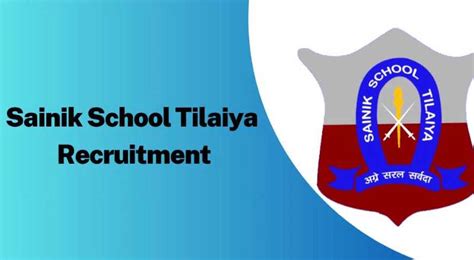 Sainik School Tilaiya Recruitment 2024 - Sai Vikram Academy