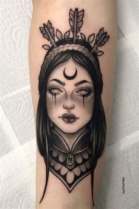 Feminine Goddess Tattoos For Women Selene Goddess Of The Moon Tattoo