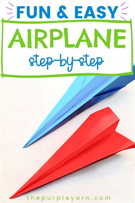 How to make an easy paper airplane – Artofit