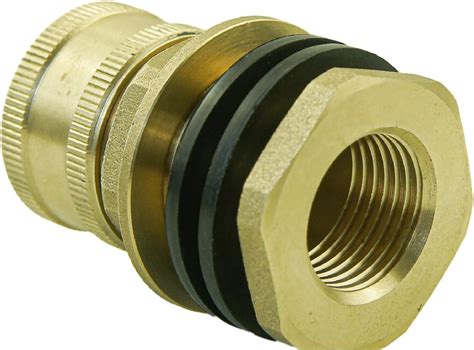 Pack Of 3 Brass Bulkhead Fitting For Water Tanks And More Leak Proof