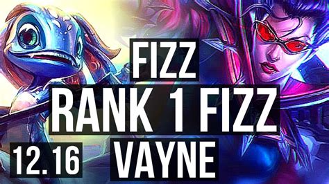 FIZZ Vs VAYNE MID Rank 1 Fizz Rank 7 15 2 9 Legendary TR