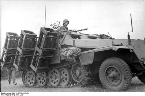 Wurfrahmen Mounted On Sdkfz 251 The Wurfrahmen 40 Launch Frame 40