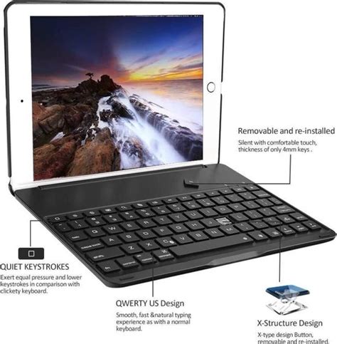 IPad 2020 2021 10 2 Inch Toetsenbord Hoes Bluetooth Keyboard Case