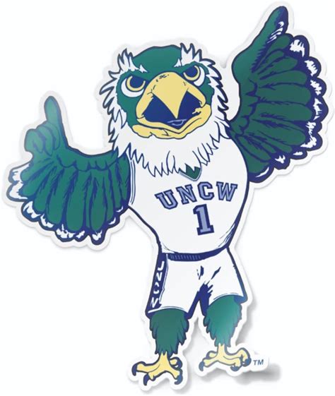 Amazon.com: UNCW North Carolina Wilmington Seahawks Sammy C Hawk Mascot