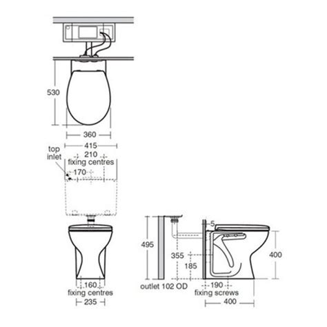 Armitage Shanks Sandringham 21 Back To Wall Wc Pan And Toilet Seat