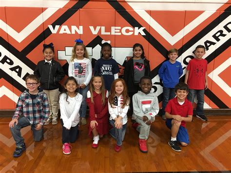 We Salute Our Veterans Van Vleck Elementary School