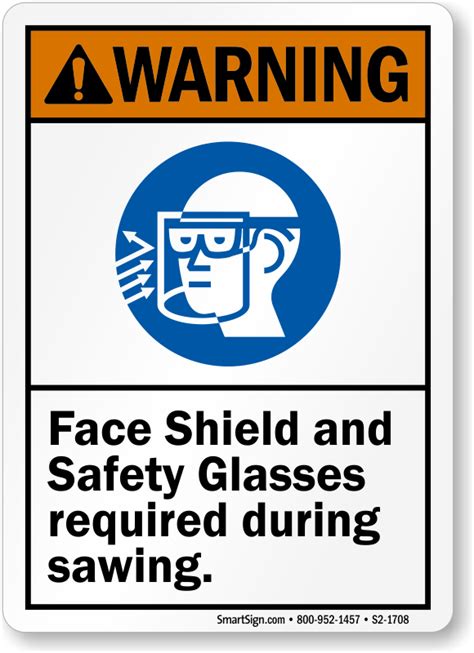 Face Shield Signs Faceshield Required Signs