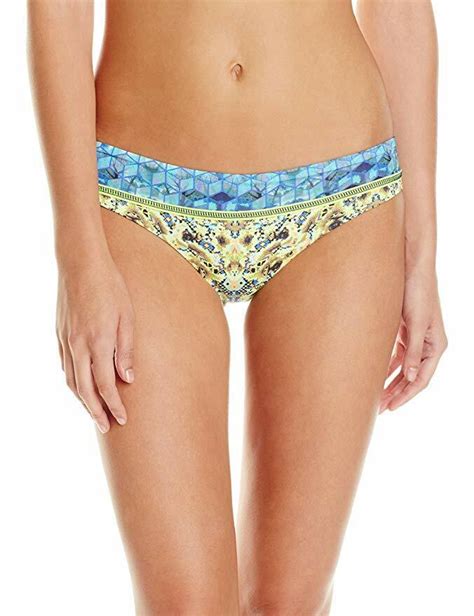 Nwt Maaji Black Eyed Susan Signature Cut Bikini Bottom Sz Medium