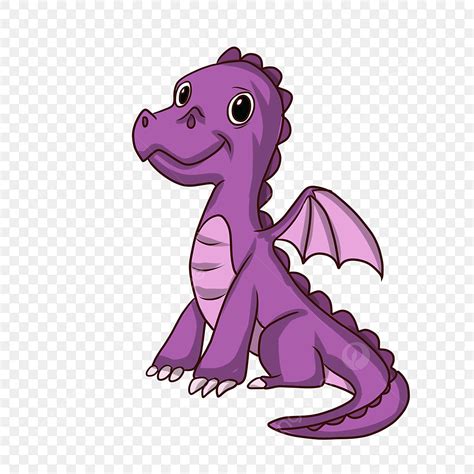 Purple Dinosaur Clipart Hd PNG, Cute Purple Dinosaur Illustration ...