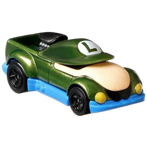 Hot Wheels Super Mario Character Cars Pk Luigi Peach Yoshi Bowser Nintendo Mattel Unit