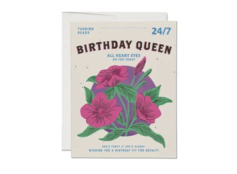 Birthday Queen Birthday Greeting Card - Ziya Blue