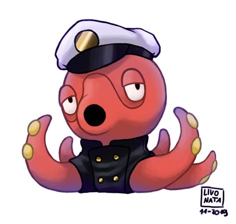 ArtStation - Captain Octillery (Pokemon fanart)