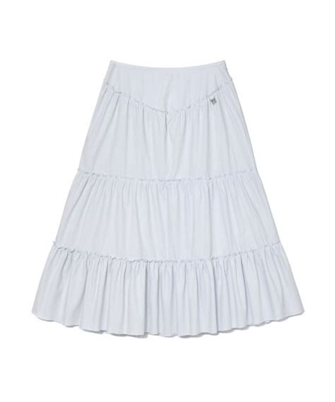 MUSINSA公式 GLOWNY RODEO TIERED RUFFLE SKIRT BABY BLUE