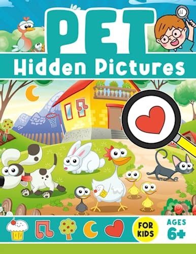 Pet Hidden Pictures For Kids Ages 6+: Spot the Pets - Fun and ...