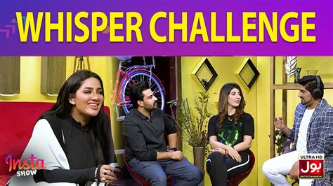 Whisper Challenge Shahzaib Rathor Zues The Insta Show With