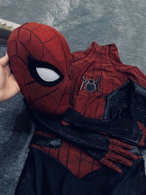 The Far From Home Spiderman Suit Private Custom Tom Holland Spiderman ...