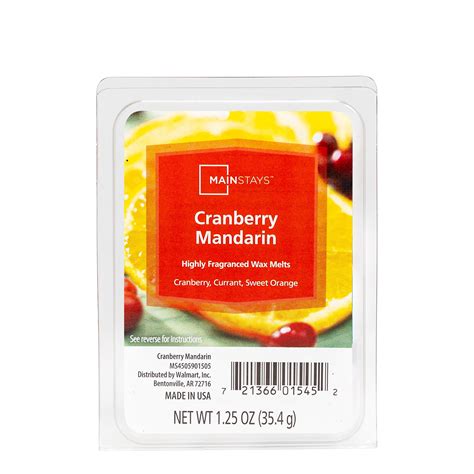 Mainstays Cube Wax Melts Cranberry Mandarin Oz Walmart