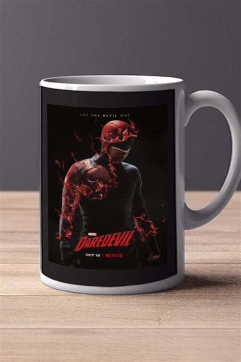 Daredevil 11oz Mug Charlie Cox Marvel Tv Show Design Handmade Cup