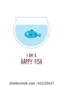 Happy Fish Vector Stock Vector (Royalty Free) 411155434