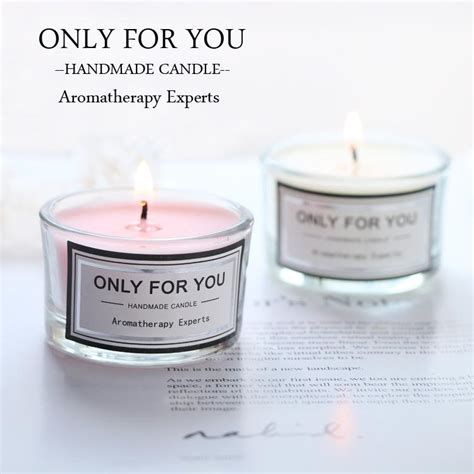 Buy Fragrant Candles Glass Jars Smokeless Candle Soy Wax Stree Relif Scented Candles T Box