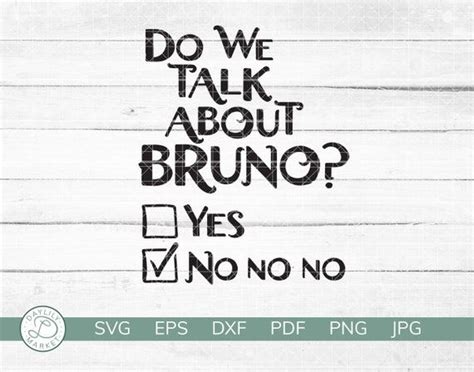 Funny We Don T Talk About Bruno Svg Encanto Shirt Design Etsy In