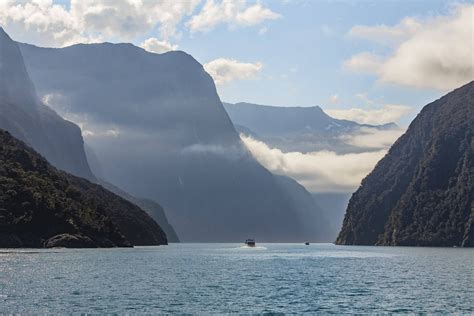 Bootstour Durch Den Milford Sound Neuseeland Fjord Landschaft