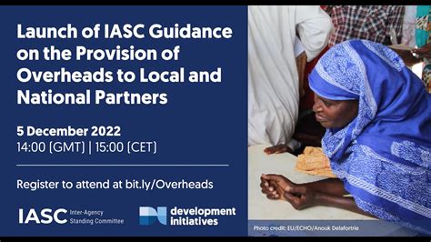 Launch Of The IASC Guidance On The Provision Of Overheads To Local And