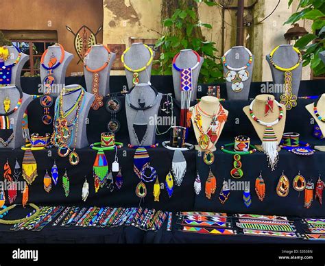 African beaded jewelry Stock Photo - Alamy