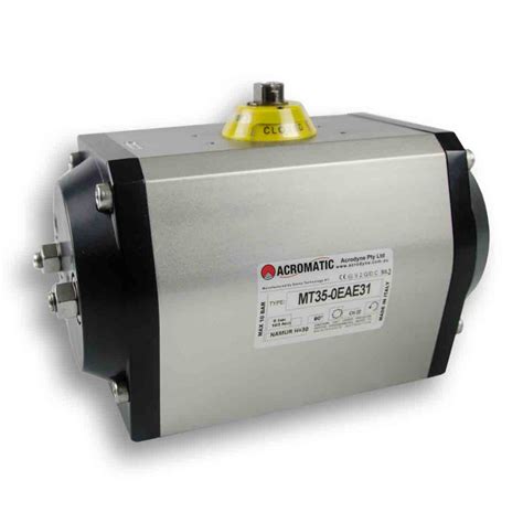 Acromatic Pneumatic Actuator Nm Double Acting Anodised F Sq