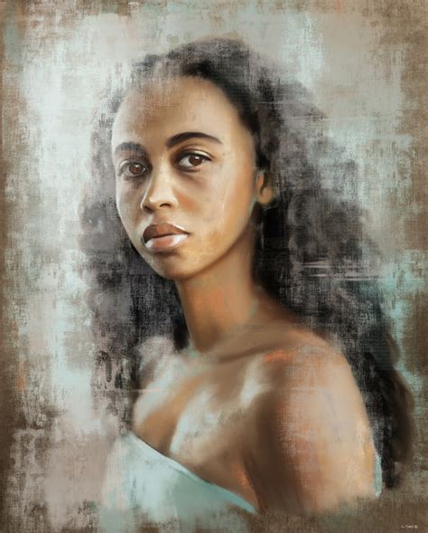 This alluring painting was created by... - Elevate Your Art