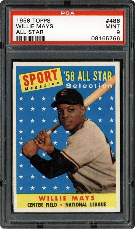 1958 Topps Willie Mays All Star Psa Cardfacts®