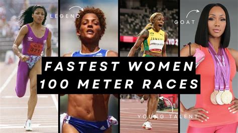 Top 10 Fastest Women Sprinters In The World | 100m Dash - YouTube