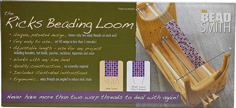 Rick S Beading Loom By The Beadsmith Wooden Two Warp Loom For