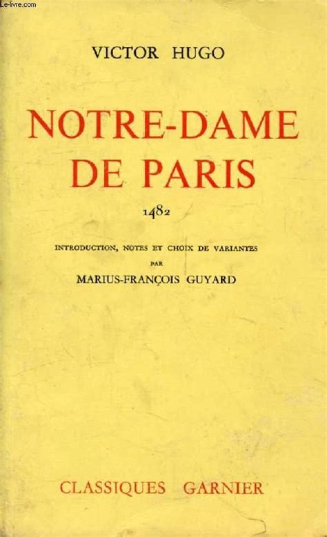 Notre Dame De Paris By Hugo Victor Bon Couverture Souple