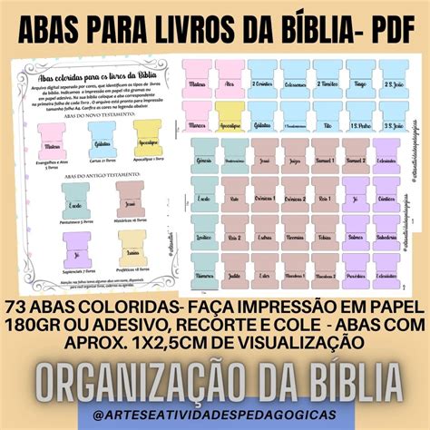 Abas Divis Rias Para Livros Da B Blia Sagrada Arquivo Pdf Elo