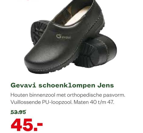 Gevavi Schoenklompen Jens Aanbieding Bij Welkoop