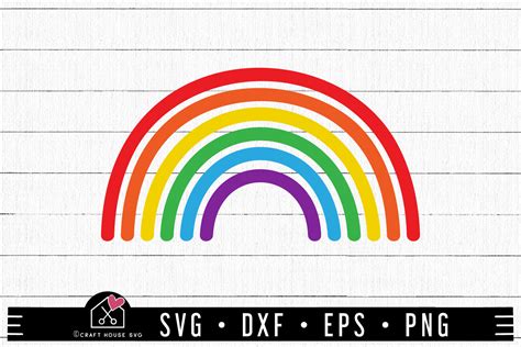 FREE Rainbow SVG cut file - Craft House SVG