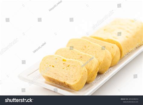 Tamagoyaki Traditional Japanese Egg Dish Stock Photo