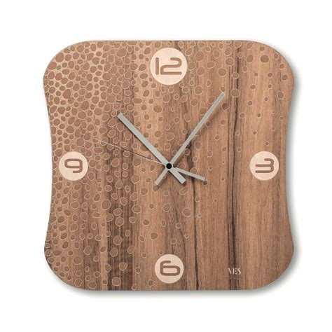 Orologio A Muro Moderno In Legno Terra