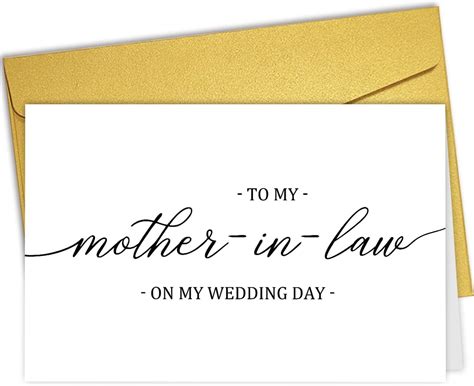 Nchigedy To Mother In Law On My Wedding Day Card Wedding Day Card For Mother Of