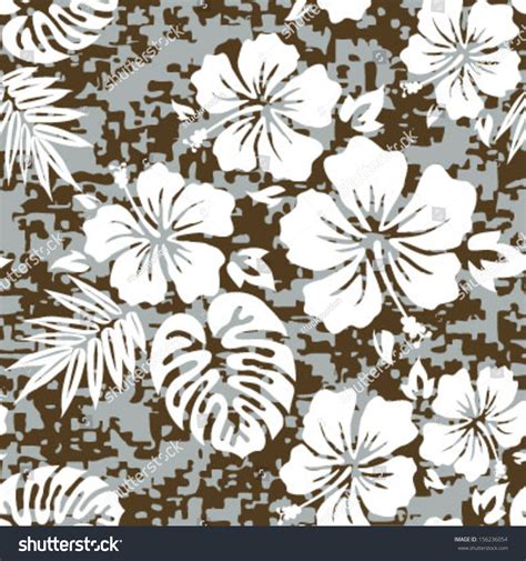 Aloha Hawaiian Shirt Seamless Background Pattern Stock Vector Royalty