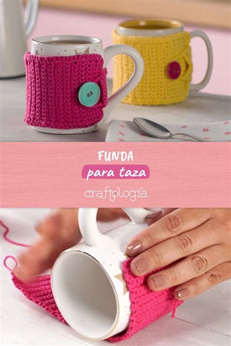 Manualidades Para Vender Funda Para Taza Tejida A Crochet Crochet