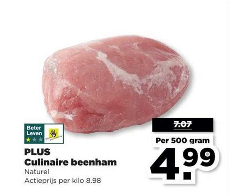 Plus Culinaire Beenham Naturel Aanbieding Bij PLUS 1Folders Nl