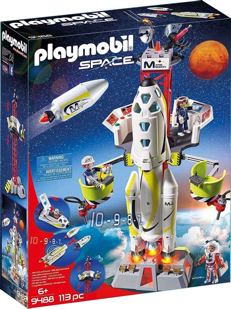 Playmobil Space 9488 Mars Mission Rocket With Launch Site For Children