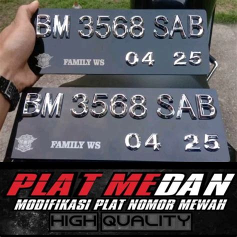 Plat Nomor Sepeda Motor D Crometimbul Sultan Super Mewah Sudah Ada