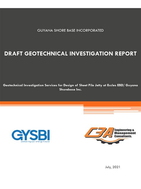 Draft Geotechnical Investigation Report 30-07-2021 2 | PDF | Silt | Geotechnical Engineering