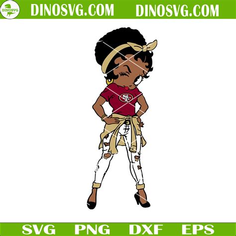 Betty Boop San Francisco 49ers SVG 49ers Football SVG NFL Team Girl