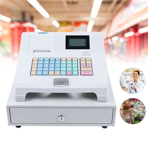 OUKANING 48 Keys Electronic Cash Register Supermarket POS Casher 8