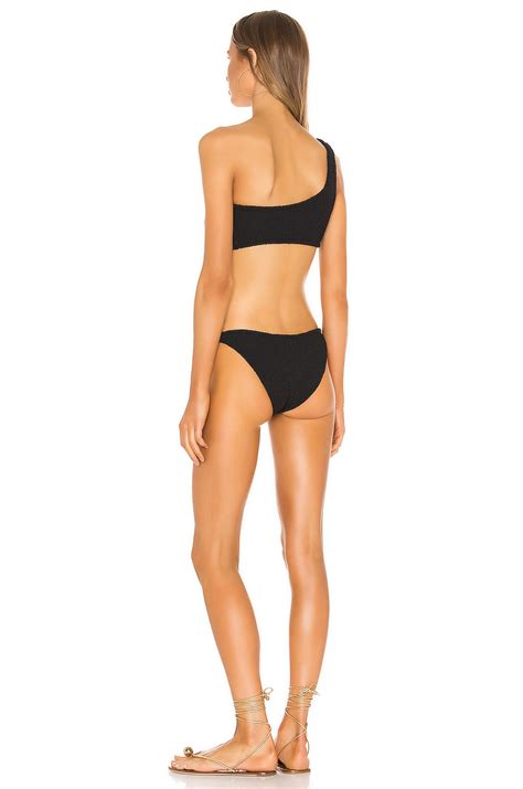 Hunza G Nancy Bikini Set In Black Revolve