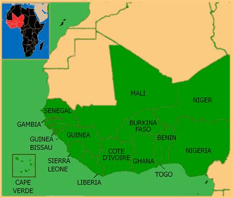 Map of West Africa — Africa Climate Reports